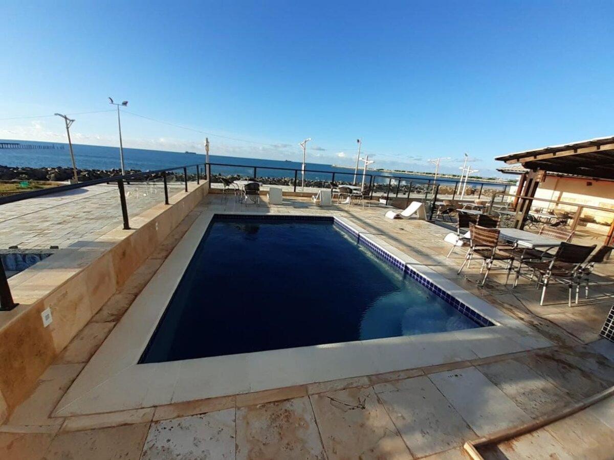 605 Flat Mobiliado Com Vista Lateral Mar Na Praia De Iracema Com Ventilador Fortaleza  Zewnętrze zdjęcie